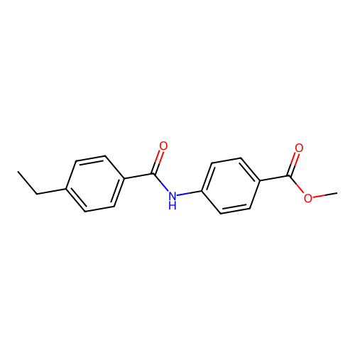 Methyl 4-[(4-ethylbenzoyl)amino]benzoate structure