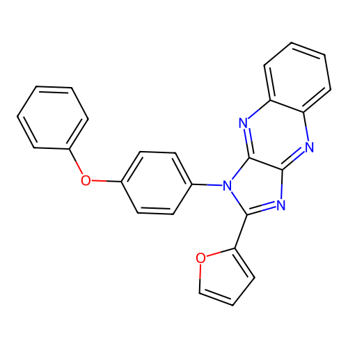 2-(furan-2-yl)-1-(4-phenoxyphenyl)-1H-imidazo[4,5-b]quinoxaline structure