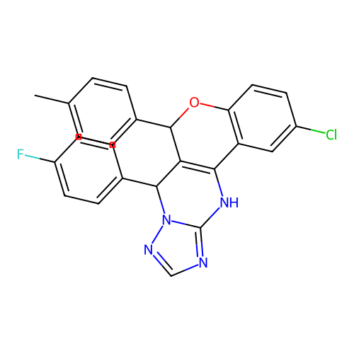 C25H18ClFN4O structure
