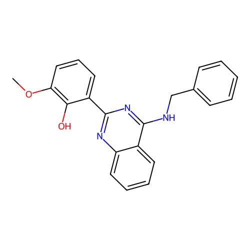 2-[4-(Benzylamino)quinazolin-2-yl]-6-methoxyphenol structure