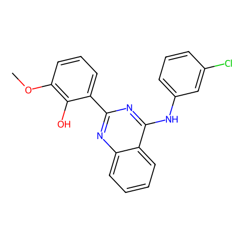2-(4-((3-Chlorophenyl)amino)quinazolin-2-yl)-6-methoxyphenol structure