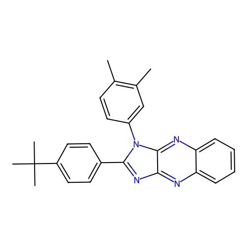2-(4-tert-butylphenyl)-1-(3,4-dimethylphenyl)-1H-imidazo[4,5-b]quinoxaline structure