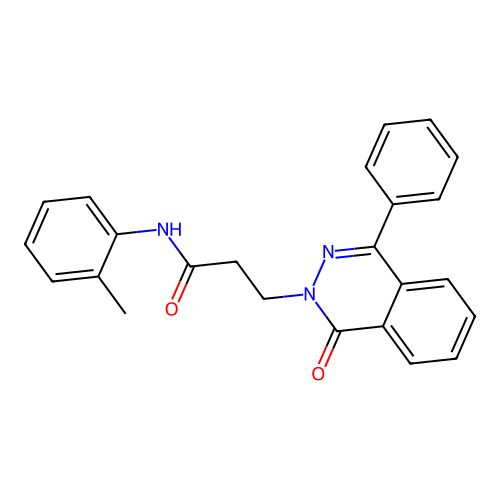 3-(1-oxo-4-phenylphthalazin-2(1H)-yl)-N-(o-tolyl)propanamide structure