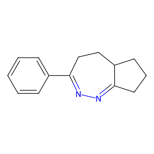 3-Phenyl-4,5,5a,6,7,8-hexahydrocyclopenta[c][1,2]diazepine structure