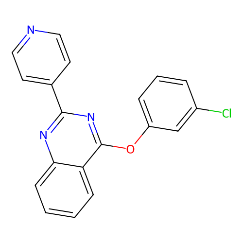 4-(3-Chlorophenoxy)-2-(pyridin-4-yl)quinazoline structure