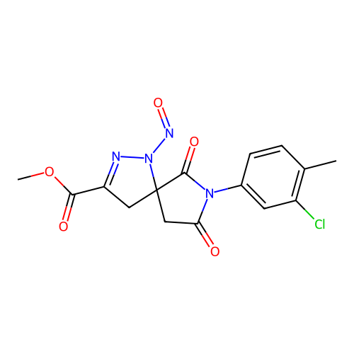 C15H13ClN4O5 structure