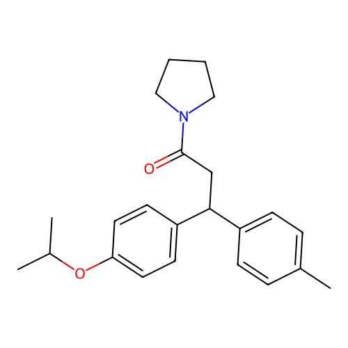 3-(4-Isopropoxyphenyl)-1-(pyrrolidin-1-yl)-3-(p-tolyl)propan-1-one structure
