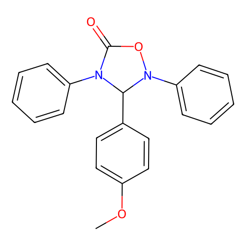 3-(4-Methoxyphenyl)-2,4-diphenyl-1,2,4-oxadiazolidin-5-one structure