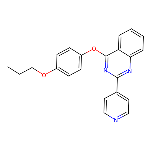 4-(4-Propoxyphenoxy)-2-(pyridin-4-yl)quinazoline structure