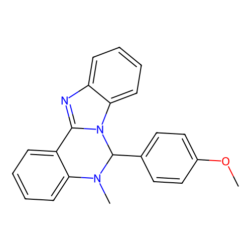 6-(4-Methoxyphenyl)-5-methyl-5,6-dihydrobenzimidazo[1,2-c]quinazoline structure