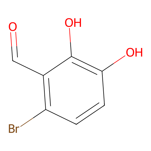 6-Bromo-2,3-dihydroxybenzaldehyde structure