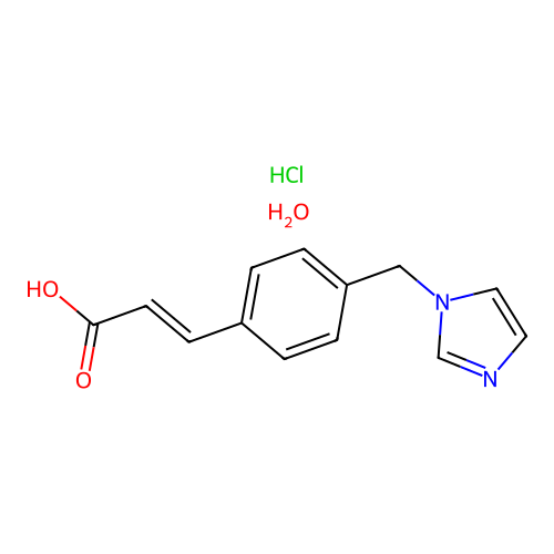 Ozagrelhydrochloridehydrate structure