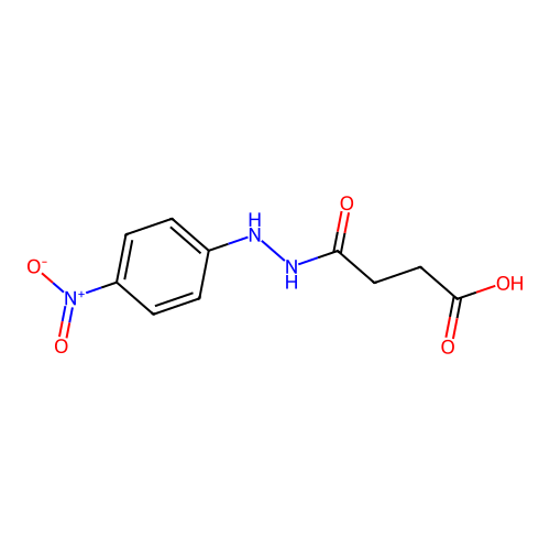 4-[2-(4-Nitrophenyl)hydrazino]-4-oxobutanoic acid structure