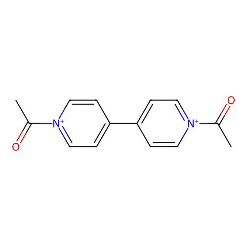 4,4'-Bipyridinium, 1,1'-diacetyl- structure