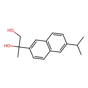 1,2-Propanediol, 2-(6-(1-methylethyl)-2-naphthalenyl)- structure