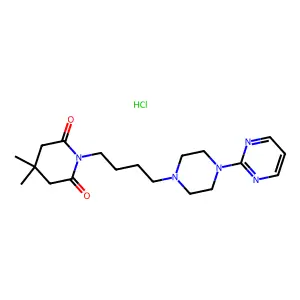 Gepirone monohydrochloride structure