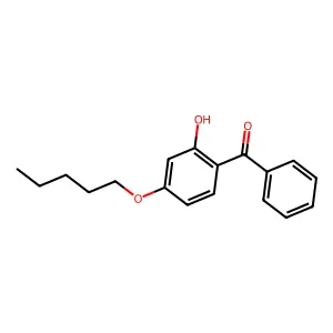 Benzophenone, 2-hydroxy-4-(pentyloxy)- structure