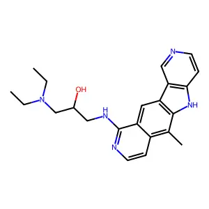 5H-Pyrido(3',4':4,5)pyrrolo(2,3-g)isoquinoline, 2-propanol deriv., trimaleate structure