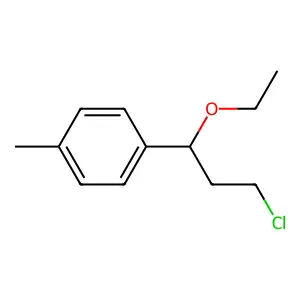 4-(3-Chloro-1-ethoxypropyl)toluene structure