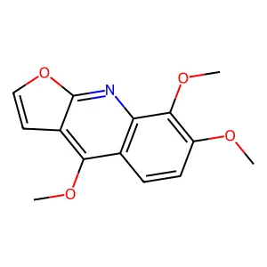 茵芋碱 structure