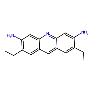 3,6-Acridinediamine, 2,7-diethyl- structure