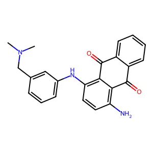 1-Amino-4-((3-((dimethylamino)methyl)phenyl)amino)anthraquinone structure