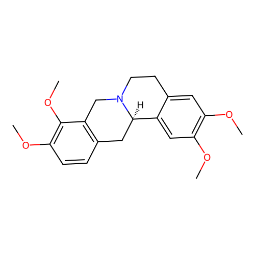 Tetrahydropalmatine, (+)- structure