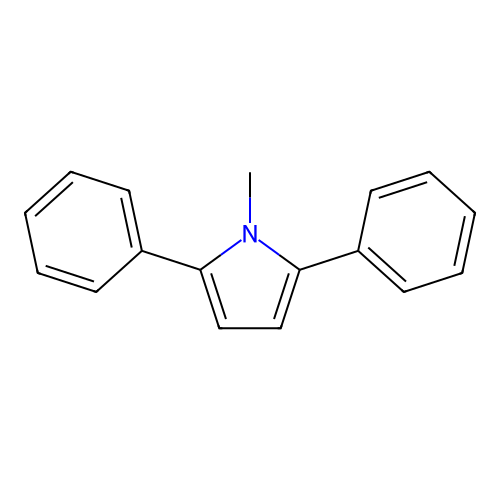1-Methyl-2,5-diphenylpyrrole structure
