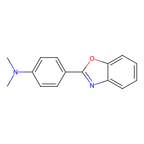Benzenamine, 4-(2-benzoxazolyl)-N,N-dimethyl- structure