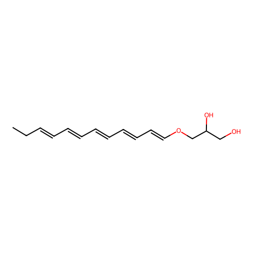 1-(1-glycero)Dodeca-1,3,5,7,9-pentaene structure