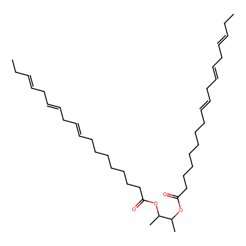 9,12,15-Octadecatrienoic acid, 1,2-dimethyl-1,2-ethanediyl ester structure