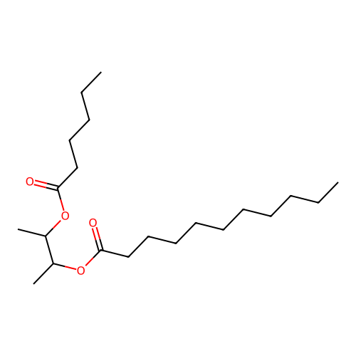3-(Hexanoyloxy)butan-2-yl undecanoate structure