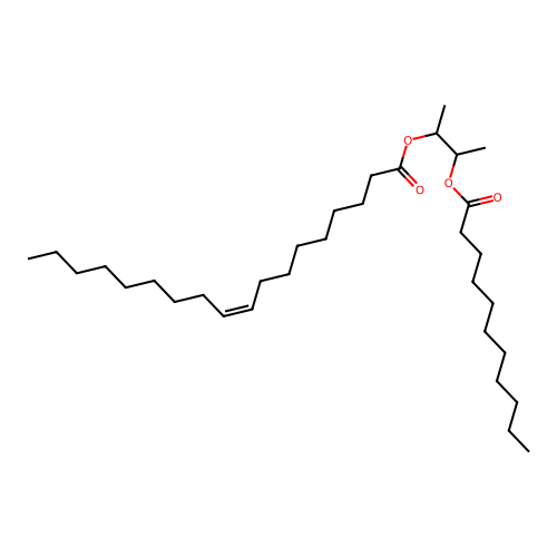 9-Octadecenoic acid, (Z)-, 1-methyl-2-((1-oxoundecyl)oxy)propyl ester structure