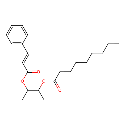 3-(3-Phenylprop-2-enoyloxy)butan-2-yl nonanoate structure
