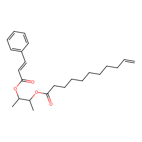 3-(3-Phenylprop-2-enoyloxy)butan-2-yl undec-10-enoate structure