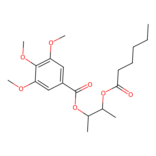 3-(Hexanoyloxy)butan-2-yl 3,4,5-trimethoxybenzoate structure