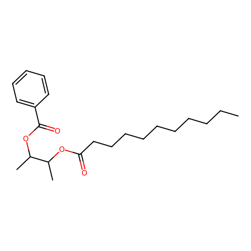 Undecanoic acid, 2-(benzoyloxy)-1-methylpropyl ester structure