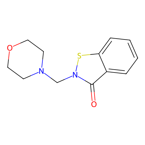 2-(4-Morpholinylmethyl)-1,2-benzisothiazol-3(2H)-one structure