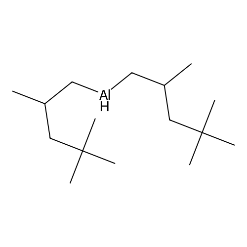 Hydrobis(2,4,4-trimethylpentyl)aluminium structure