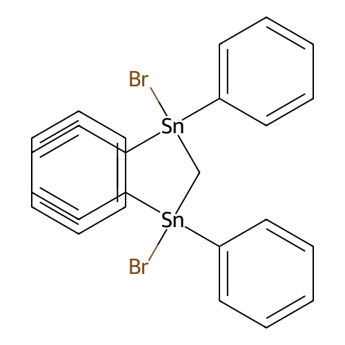 Stannane, methylenebis[bromodiphenyl- structure