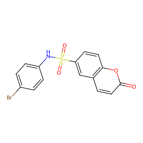 N-(4-bromophenyl)-2-oxo-2H-chromene-6-sulfonamide structure