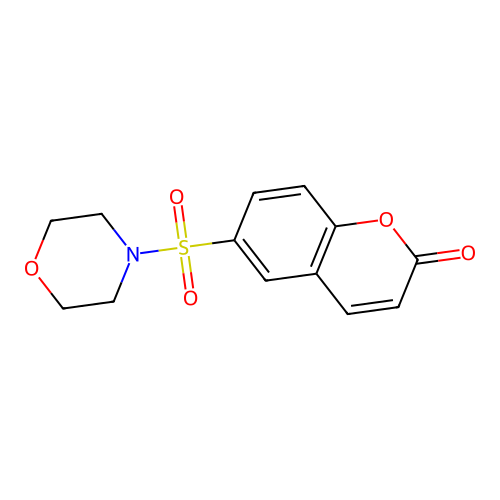 6-(morpholine-4-sulfonyl)-2H-chromen-2-one structure