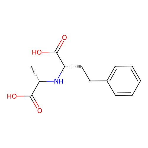 (2S)-2-{[(1S)-1-carboxyethyl]amino}-4-phenylbutanoic acid structure