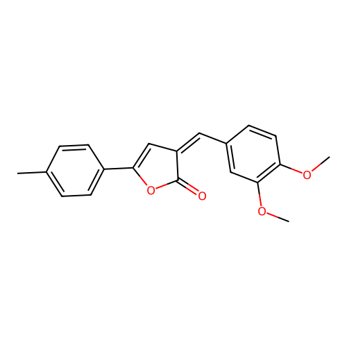 3-(3,4-dimethoxybenzylidene)-5-(4-methylphenyl)-2(3H)-furanone structure