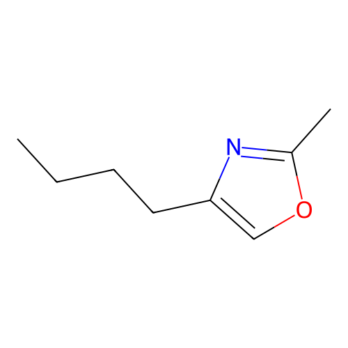 4-Butyl-2-methyloxazole structure