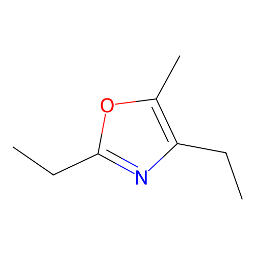 2,4-Diethyl-5-methyloxazole structure