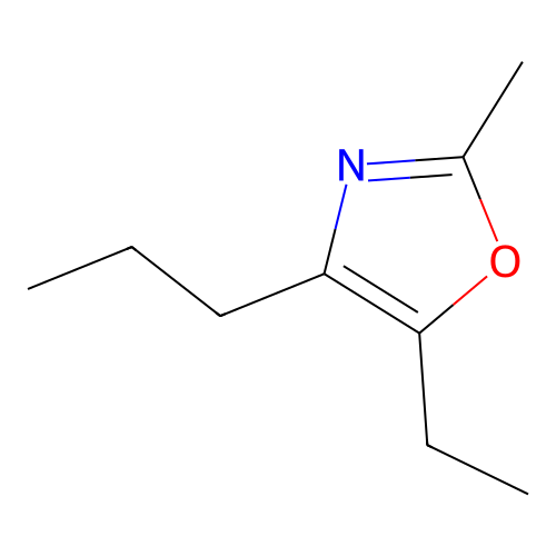 5-Ethyl-2-methyl-4-propyloxazole structure