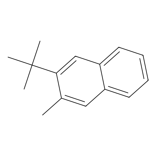 2-(tert-Butyl)-3-methylnaphthalene structure