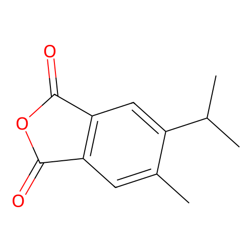 5-Isopropyl-4-methylphthalic anhydride structure