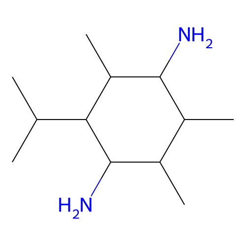 6-(Isopropyl)-2,3,5-trimethylcyclohexane-1,4-diamine structure